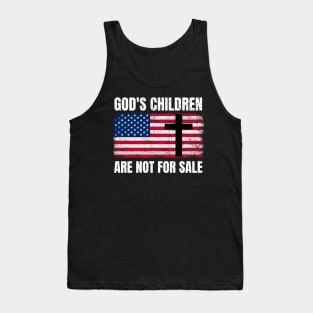 American Patriot God's Children Are Not For Sale Tank Top